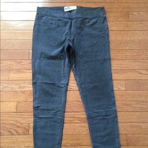 Gray, stretch leggings by HOLLISTER